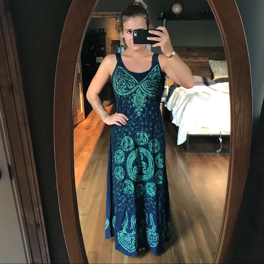 Unique Embroidered Maxi Dress